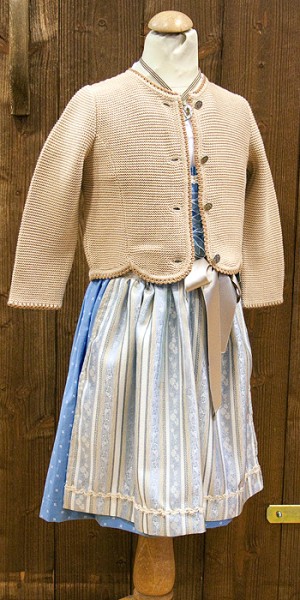 Kinderstrickjacke beige, Isar Trachten