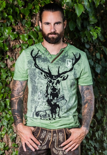 Herren-T-Shirt "Elvis" grün, hangOwear
