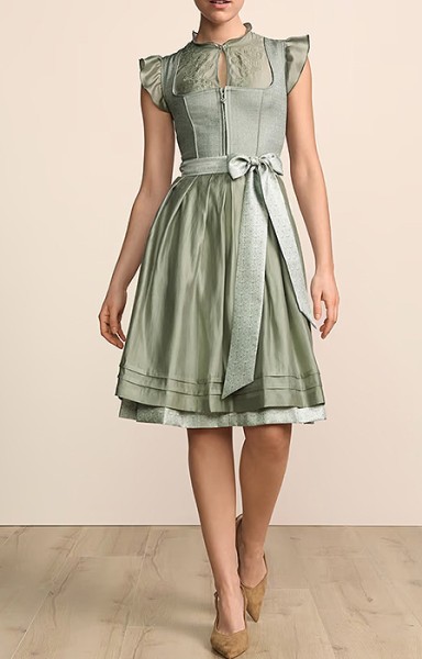 Damendirndl „Avi“ in zartem Grün, 60cm, Krüger