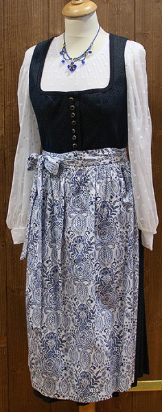 Dirndl "Anna", blau, Wenger 70cm