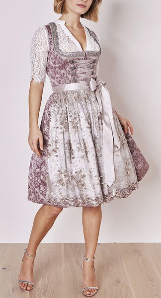 Midi-Dirndl „Stine“, dunkles rosa, Krüger