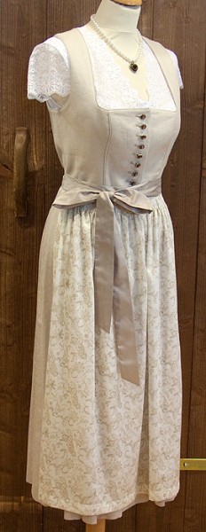 Midi-Dirndl in cremebeige, Kaiseralm