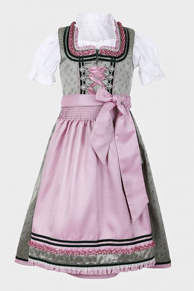 Kinderdirndl smaragdgrün-rosa, Krüger Madl