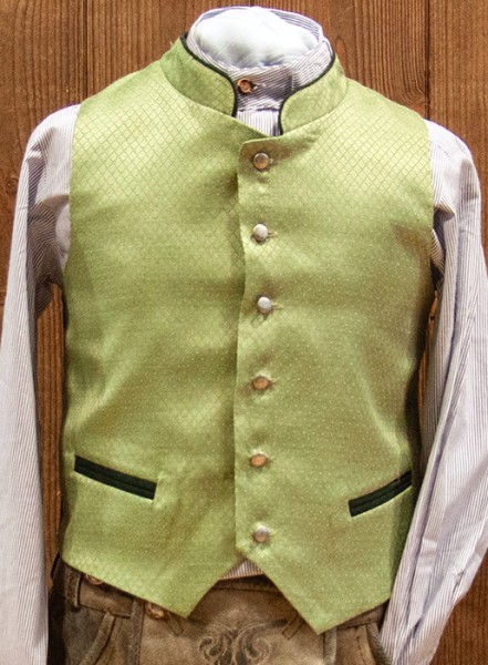 Kinderweste hellgrün, Isar Trachten