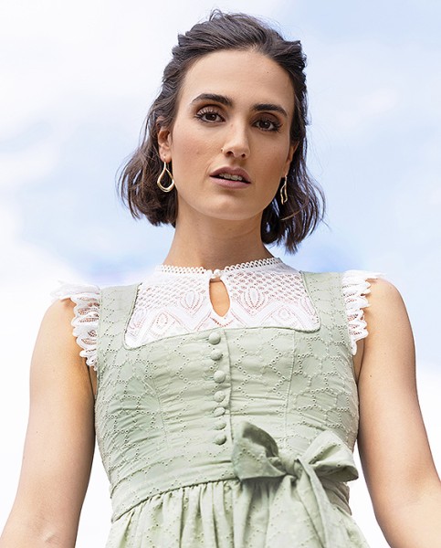 Spitzendirndlbluse „Neudörfl“, off-white, Marjo