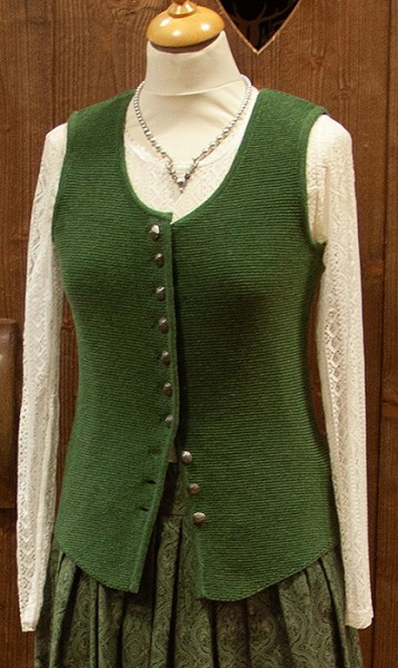 Merino-Strickweste, grün, Kaiser Franz Josef