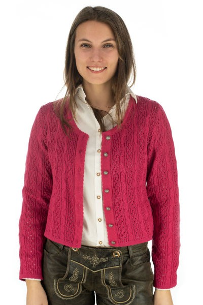 Damen Strickjacke beere OS Trachten