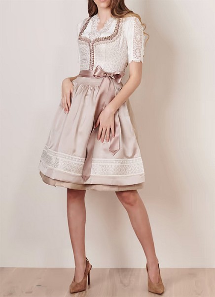 Midi-Dirndl „Fjolla“ in beige, Krüger