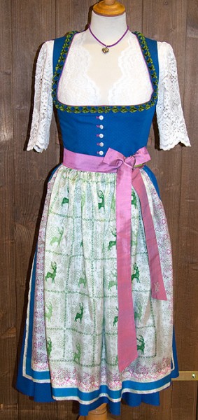 Midi-Dirndl „Seewalchen 2“ in royalblau, Sportalm