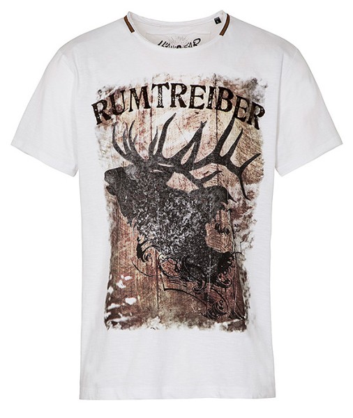 Herren T-Shirt "Rumtreiber", weiß, Hangowear