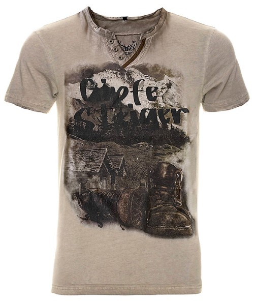 Herren Shirt "Yanneck", braun, Hangowear
