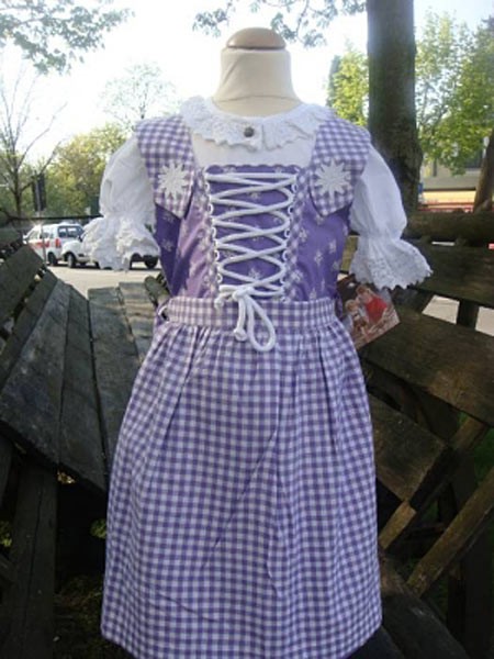 Kinderdirndl flieder, "52398" Isar Trachten