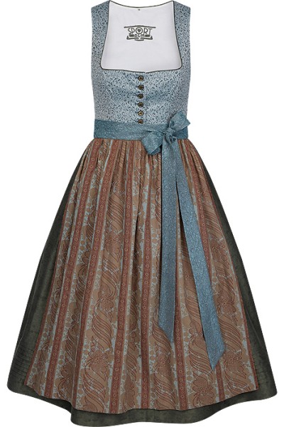 Klassisches Dirndl, hellblaues Mieder, Sportalm