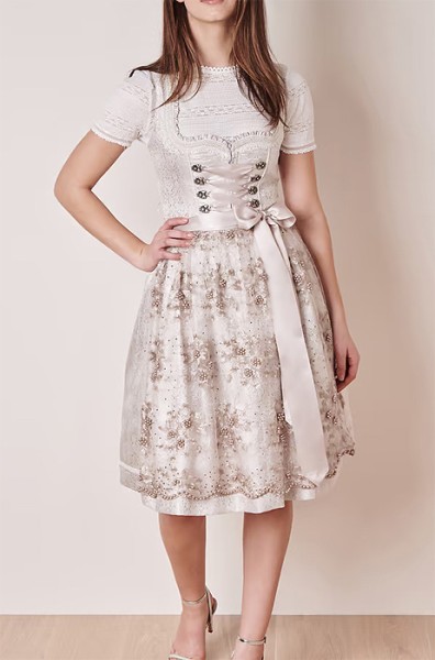 Midi-Dirndl „Sunny“, ecru, Krüger