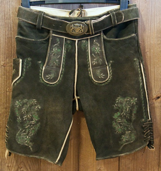 Kurze Lederhose "Birkensee", Farbe Reut, Maddox