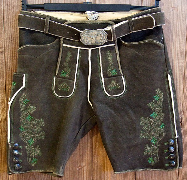 Kurze Lederhose „Andermatt“, moor, Schweigert´s