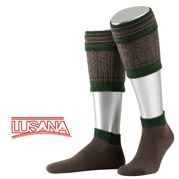 2-teiliges Loferl-Set, braun/tanne, Lusana