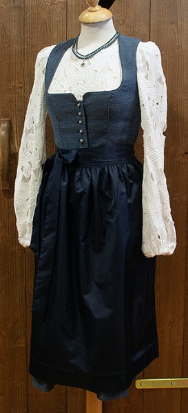 Dirndl "Sophie", mittelblau, 70cm, Wenger