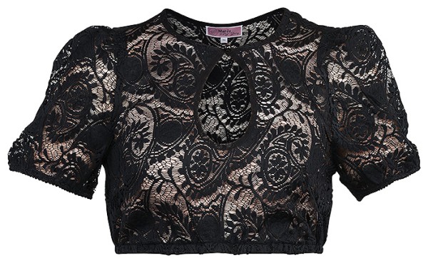 Dirndlbluse "Bichlbach", schwarz, Marjo