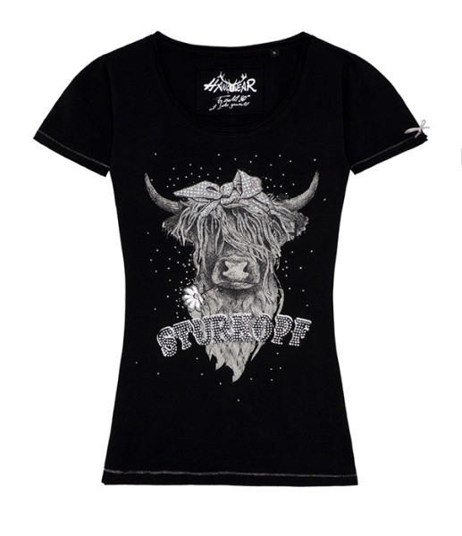 Damenshirt, „Quentaya“, schwarz, hangowear