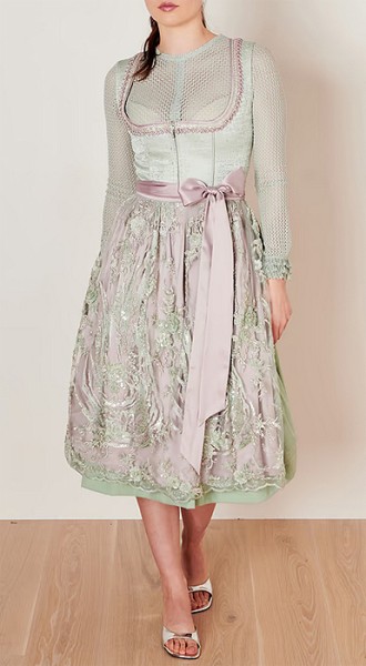 Midi-Dirndl „Celestina“, zartgrün, Krüger