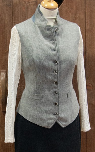 Hellgraue Weste "Becky", Kaiseralm