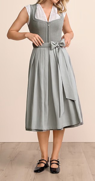 Midi-Dirndl „Yukia“, grau, Krüger